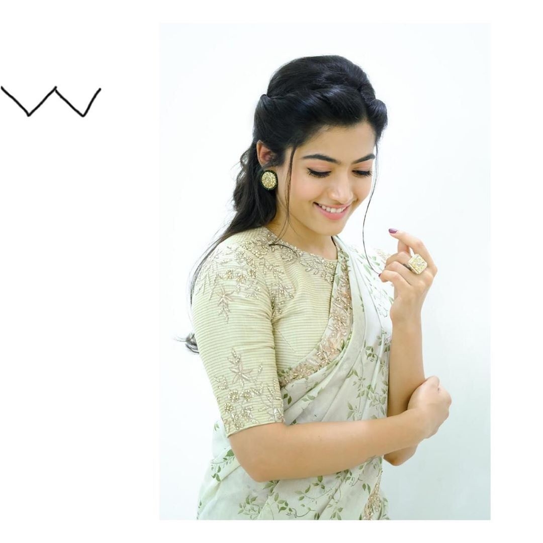 1080x1080 Rashmika Mandanna makes for an elegant South Indian princess in an, Phone