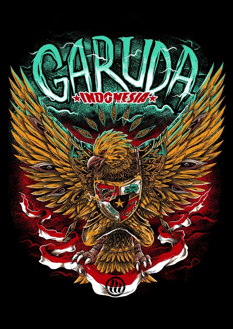 910x1280 garuda. Indonesian art, Monkey art, Digital portrait art, Phone