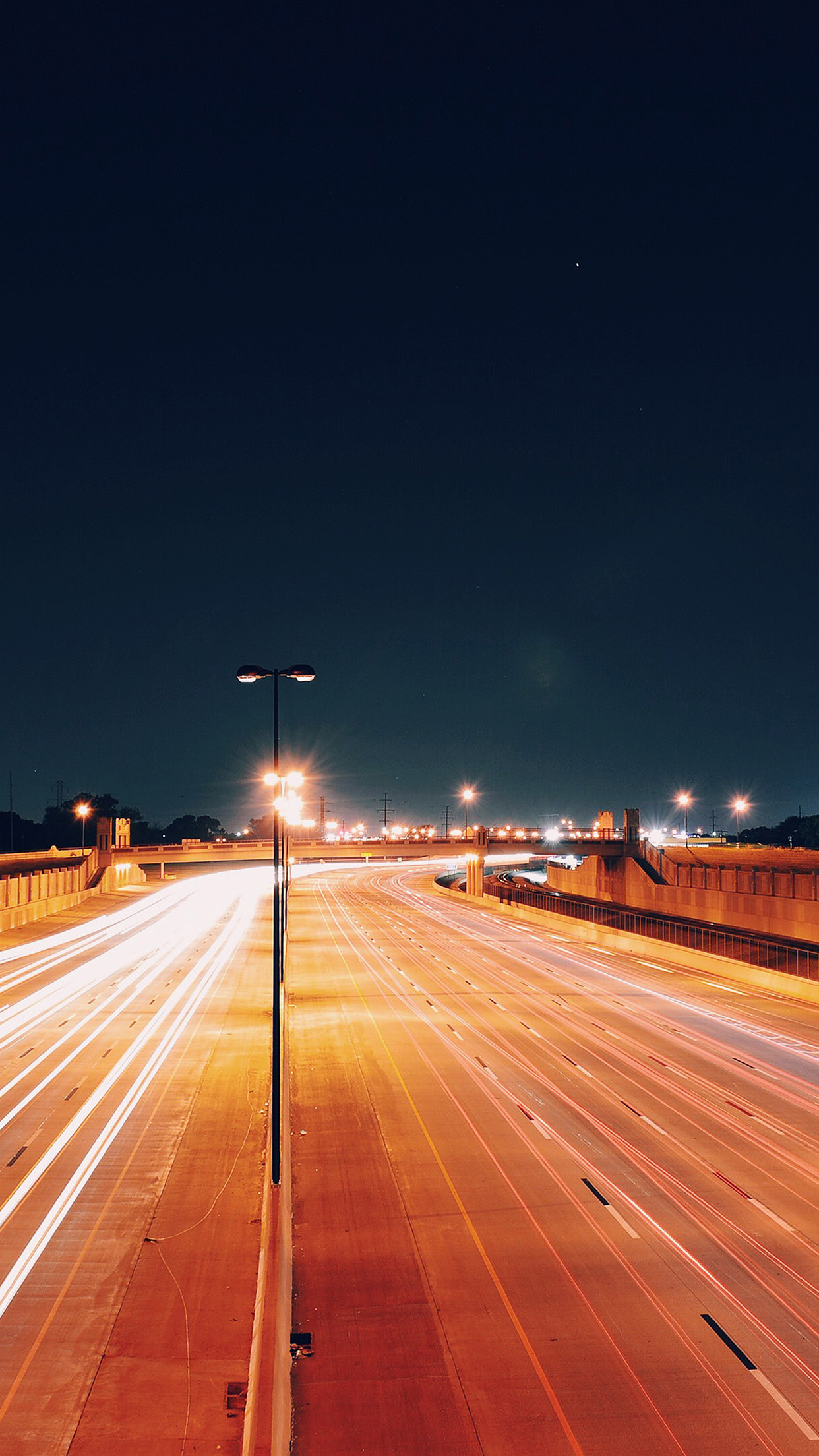 1250x2210 Road street city night car lights Download Free Wallpaper for iPhone 6s, 7s, 8s, 10, Phone