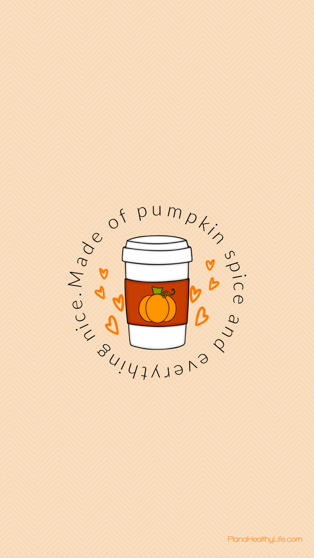 1080x1920 FREE Pumpkin Spice iPhone and Android Wallpaper, Phone