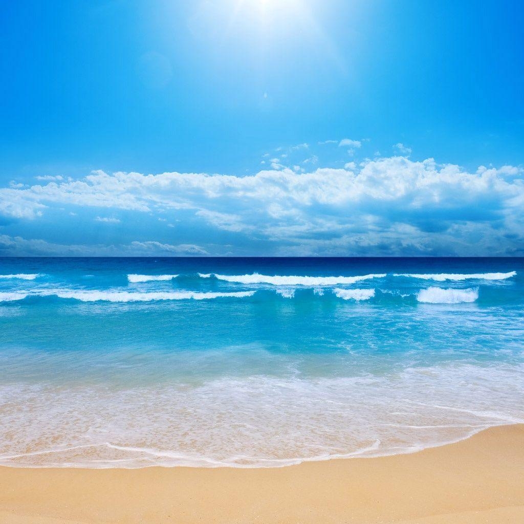 1030x1030 Sandy Beach iPad Wallpaper, Phone