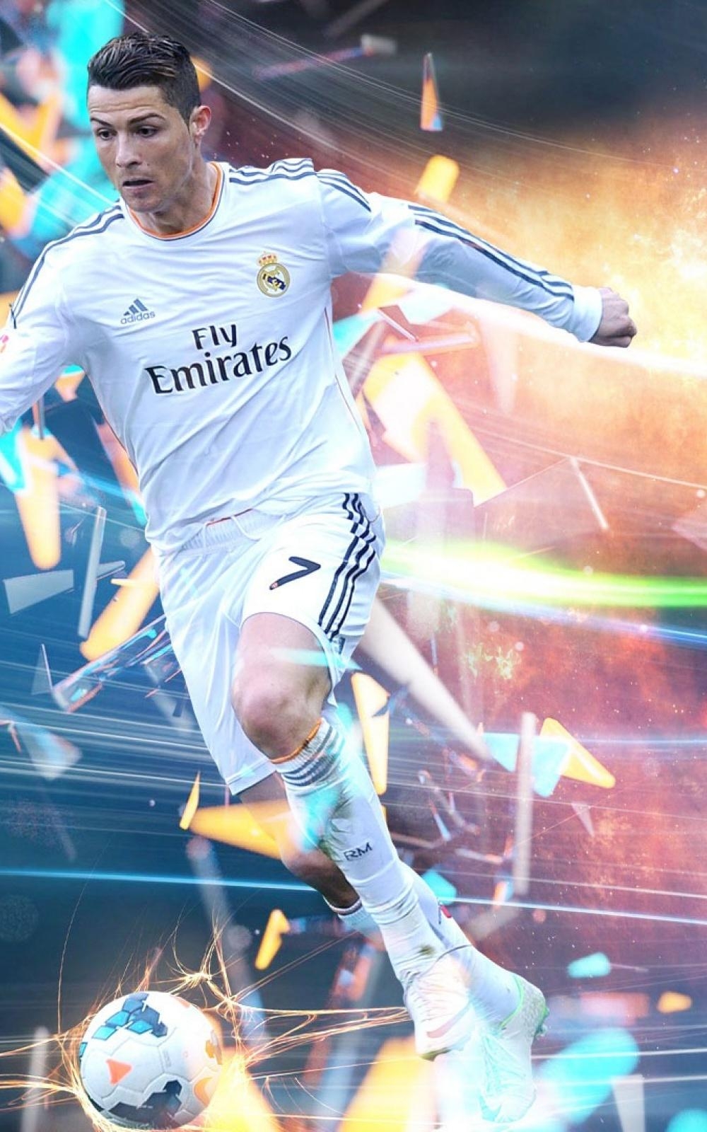 1000x1600 Cristiano Ronaldo In Action Free HD Mobile Wallpaper, Phone