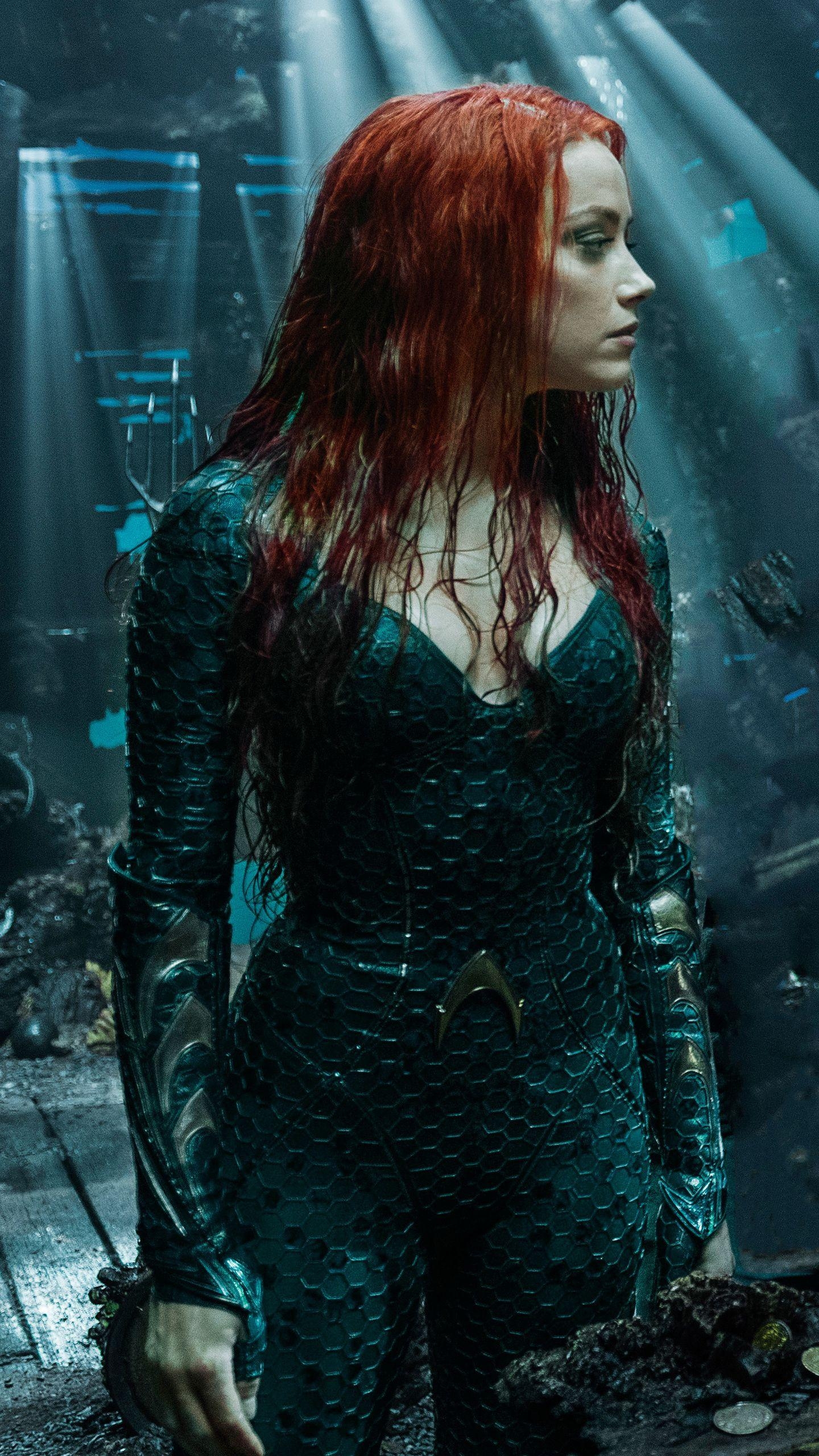 1440x2560 Arthur Curry And Amber Heard As Mera In Aquaman 2018, Phone