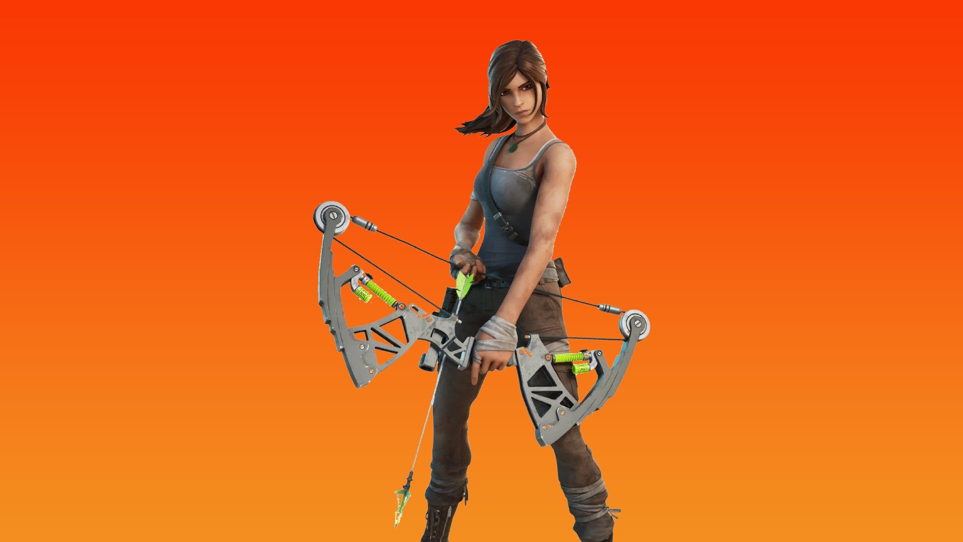 1920x1080 Lara Croft Fortnite wallpaper, Desktop