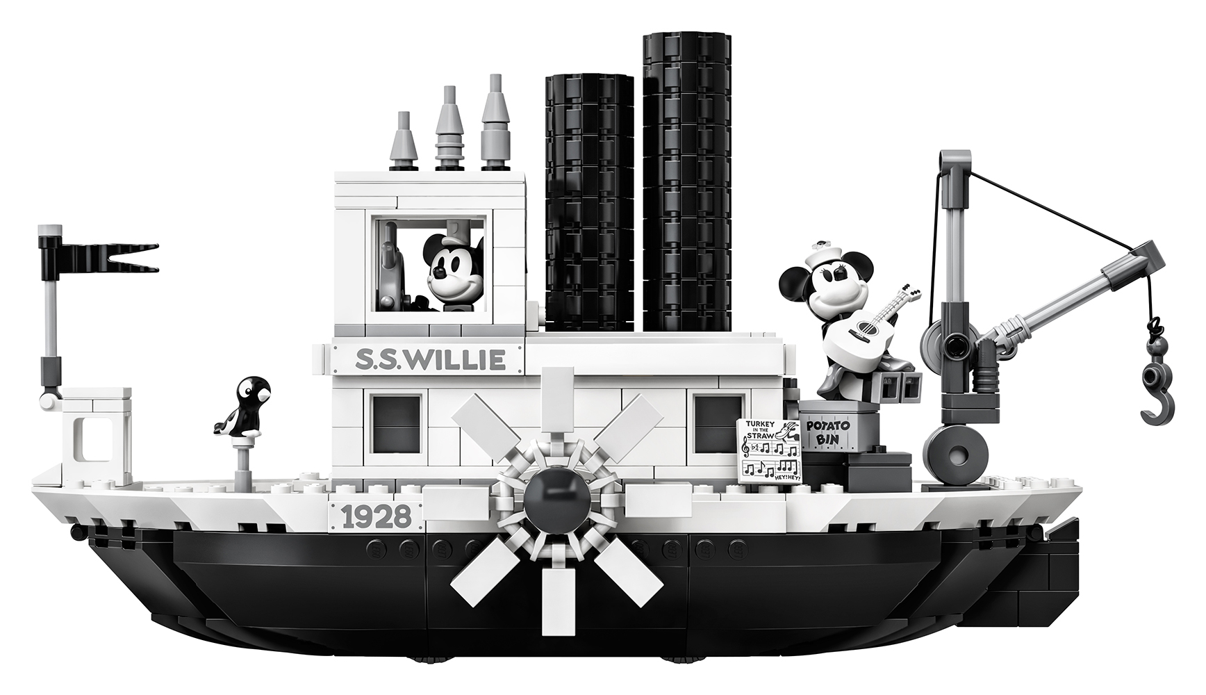 1740x1000 LEGO Celebrates Mickey's 90th With New Must Have Steamboat Willie Set!, Desktop