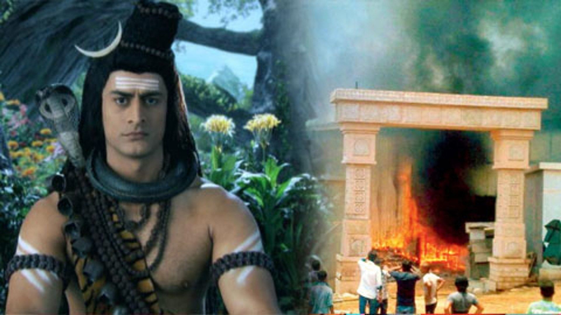 1920x1080 Fire On The Sets Of Devon Ke Dev Mahadev Ok Serial Mahadev, Desktop