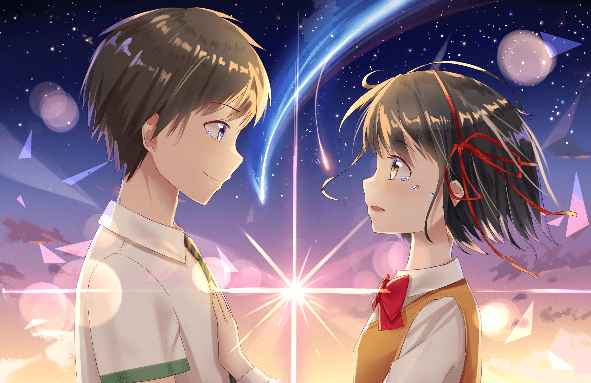 1920x1250 Anime Your Name. Mitsuha Miyamizu Taki Tachibana Kimi No Na Wa, Desktop