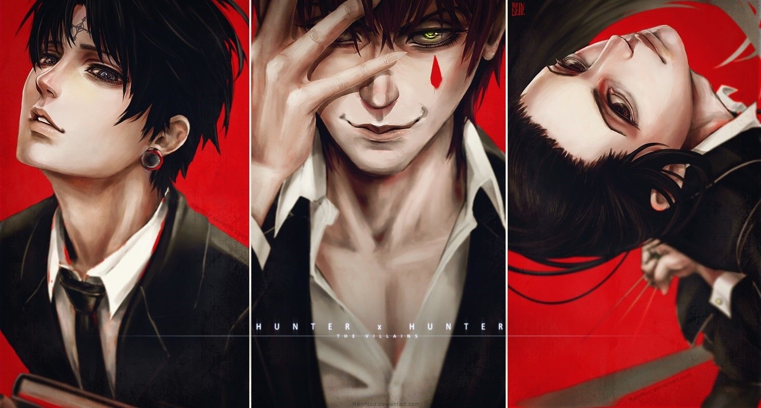 1500x800 hisoka chrollo lucifer anime illumi hunter x hunter, Desktop