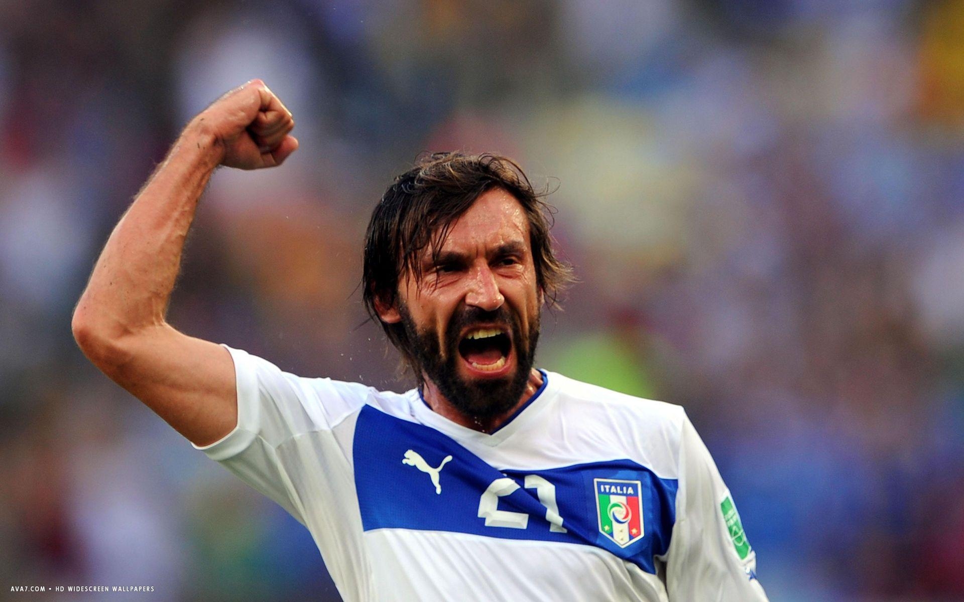 1920x1200 andrea pirlo football player HD widescreen wallpaper / football, Desktop