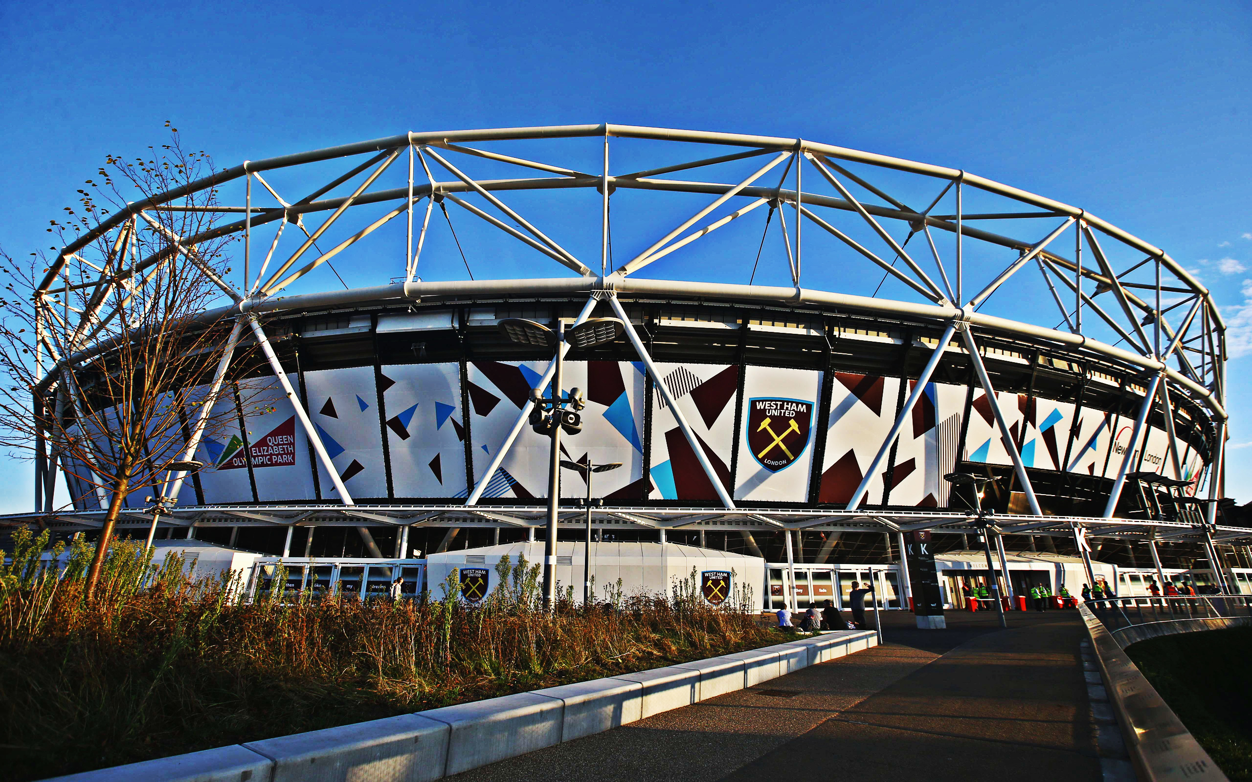 2560x1600 Download wallpaper London Stadium, West Ham United Stadium, English Football Stadium, London, England, United Kingdom, Premier League, Queen Elizabeth Olympic Park for desktop with resolution. High Quality HD picture wallpaper, Desktop