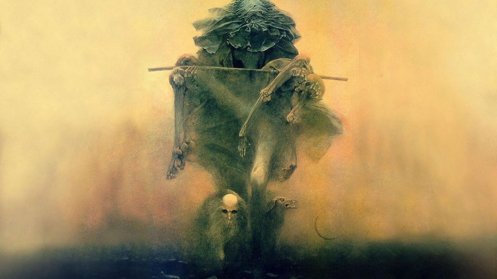 1600x900 Free download Zdzislaw beksinski surreal art wallpaper 81830, Desktop