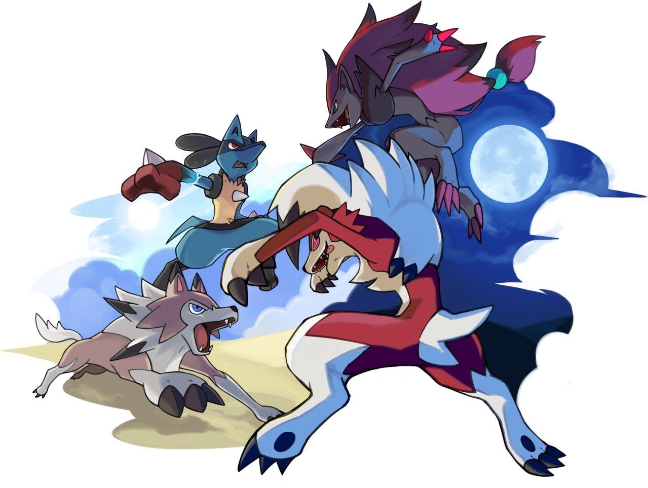 1280x970 Lycanroc Or as I like to call them Wolf Link and Keaton. Pokémon, Desktop