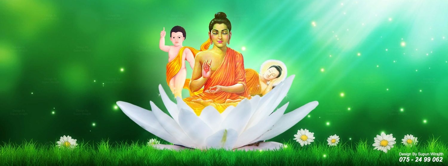 1500x560 Supun Wirajith: Vesak Poya Wallpaper Design, Dual Screen