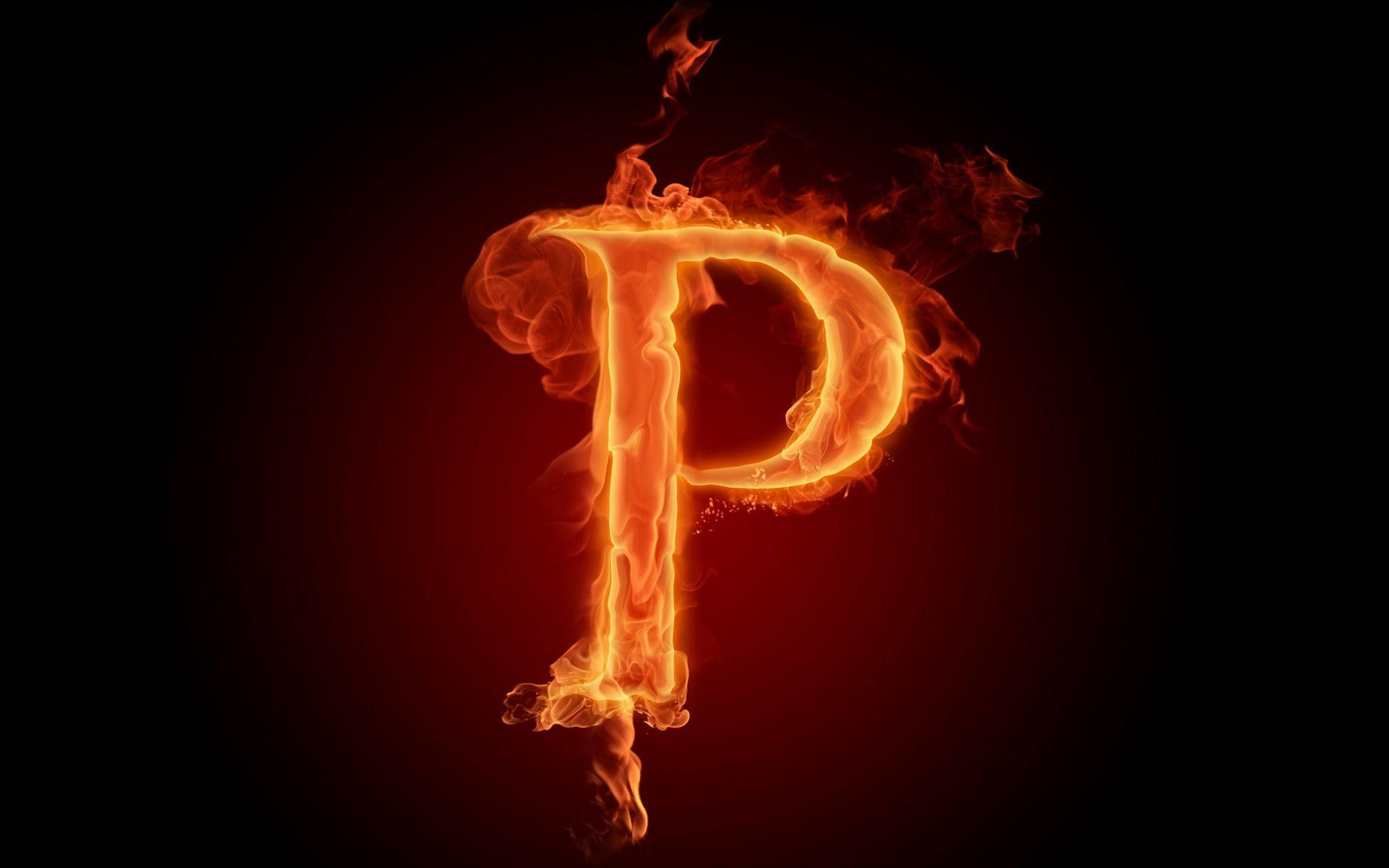 1920x1200 The fiery English alphabet picture P Wallpaper Wallpaper 73630, Desktop