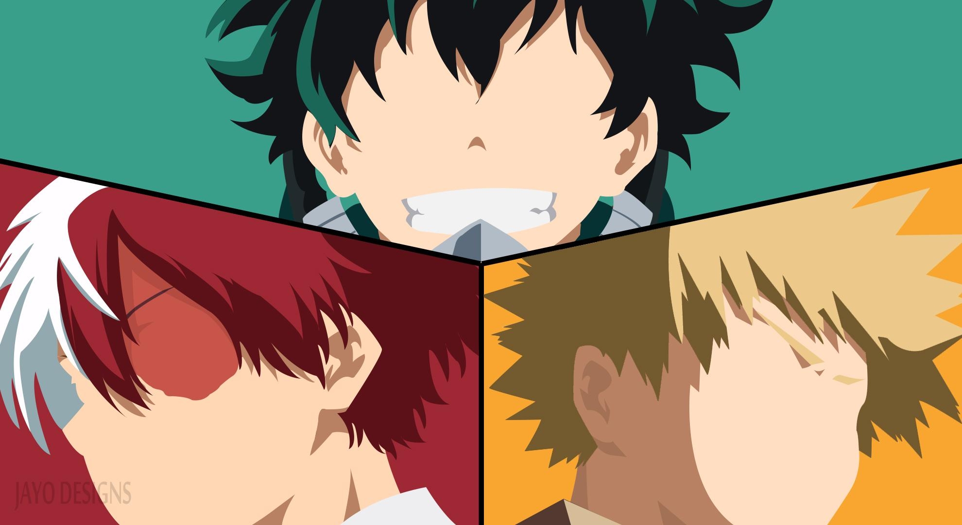 1980x1080 Katsuki Bakugou, Boku no Hero Academia, Izuku Midoriya, My, Desktop