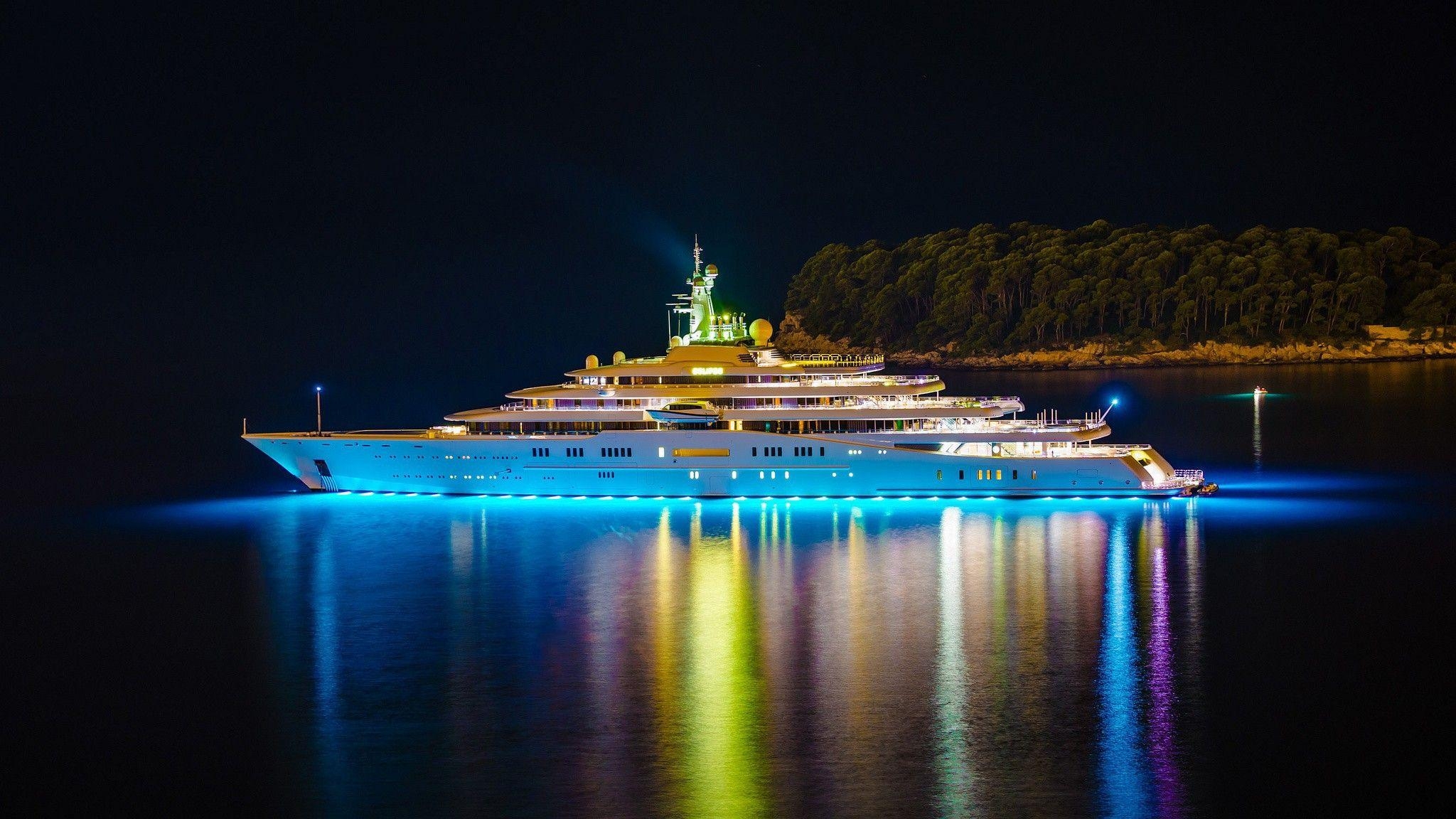 2050x1160 Bright lighting private yacht wallpaper and image, Desktop
