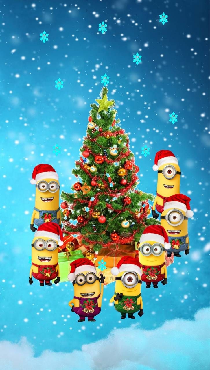 730x1280 Minions Christmas. Merry christmas minions, Funny christmas wallpaper, Minion christmas, Phone