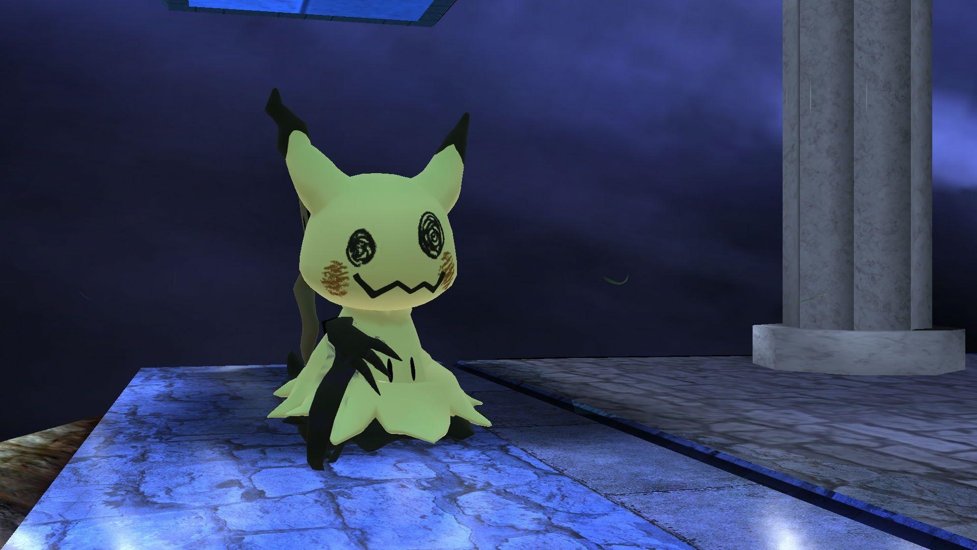 1920x1080 Mimikyu over Pikachu (working), Guillaume Briand, Desktop