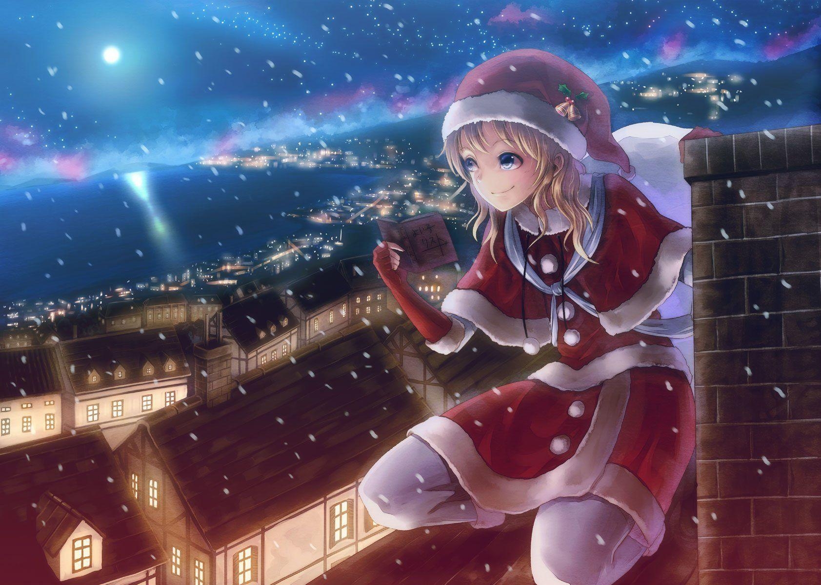 1690x1200 Anime Christmas Wallpaper Free Anime Christmas, Desktop