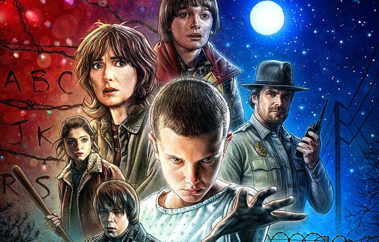 1340x850 Wallpaper Winona Ryder, Winona Ryder, Millie Bobby Brown, Stranger Things, Very strange things, Natalia Dyer, Millie Bobby Brown image for desktop, section фильмы, Desktop