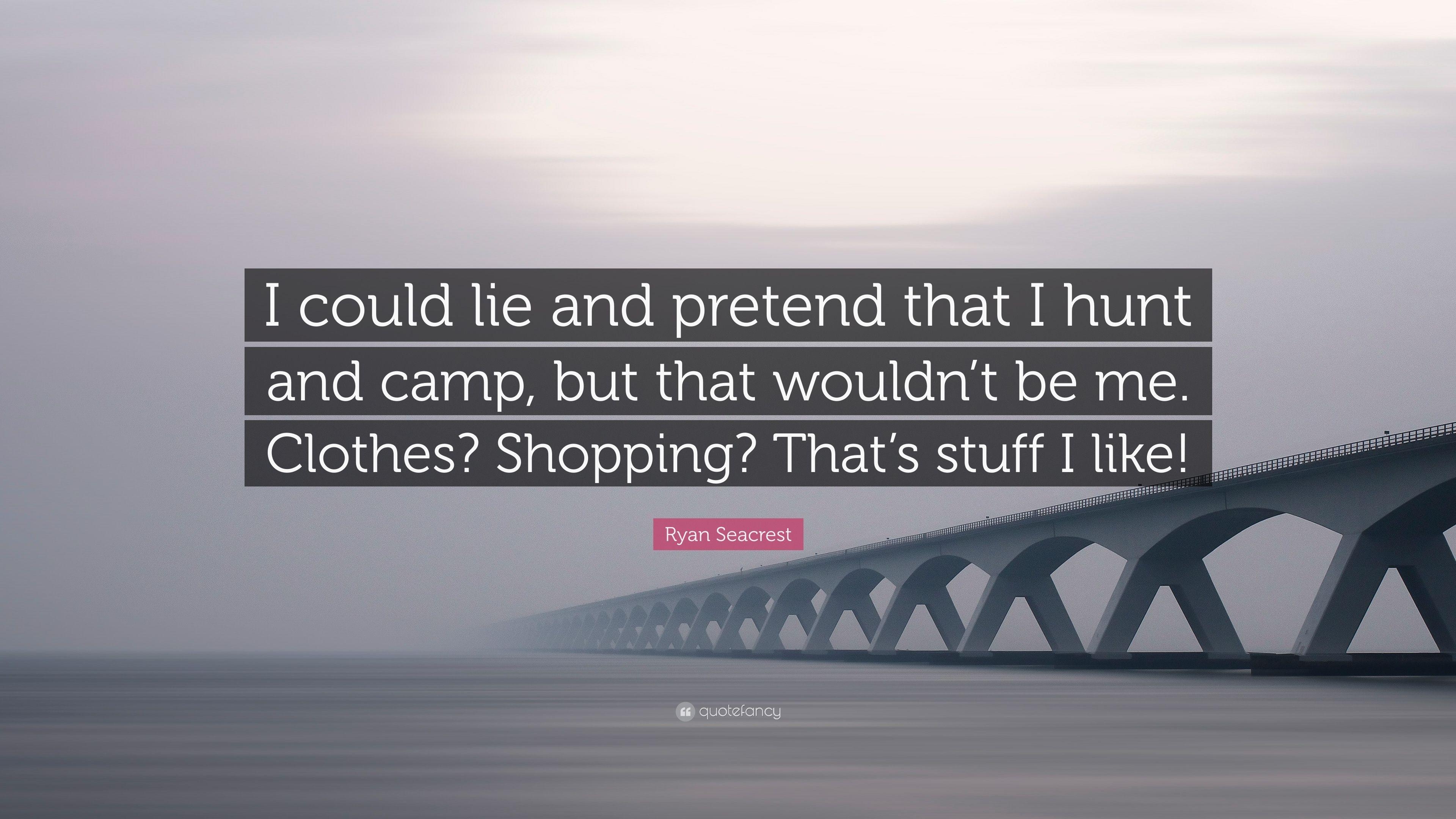 3840x2160 Ryan Seacrest Quote: “I could lie and pretend that I hunt and camp, Desktop