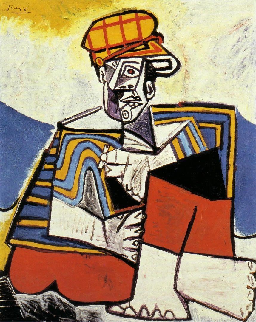 860x1080 The Smoker 1953 Picasso Wallpaper Image, Phone