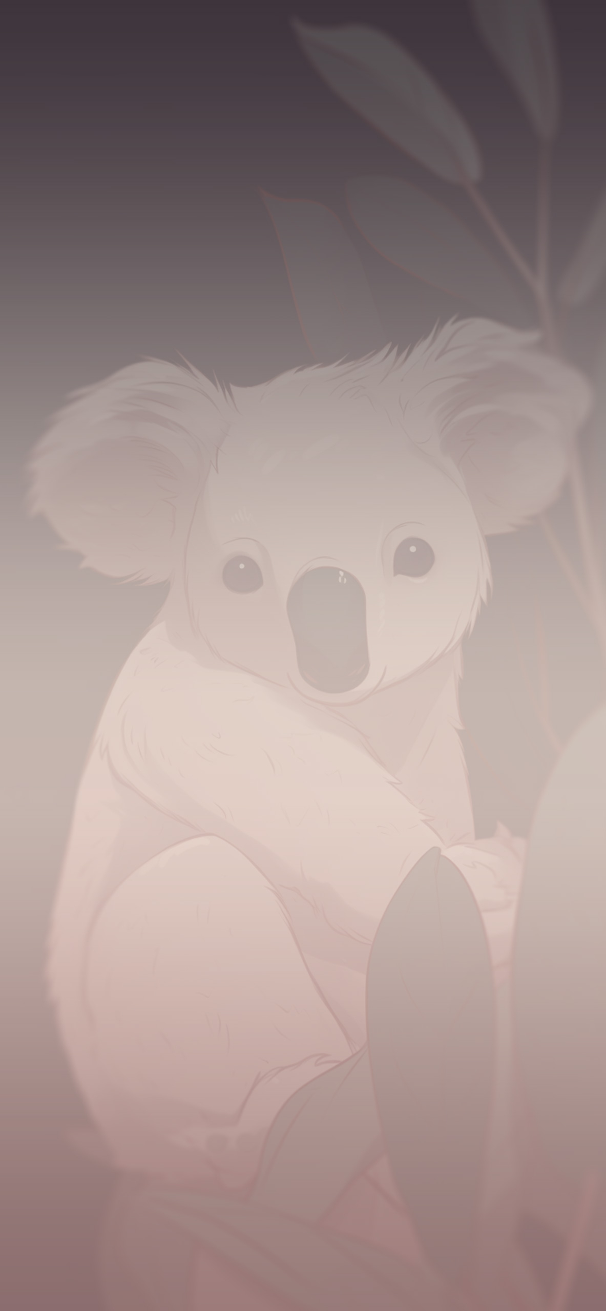 1190x2560 Aesthetic Koala Grey Wallpaper Wallpaper for iPhone 4k, Phone