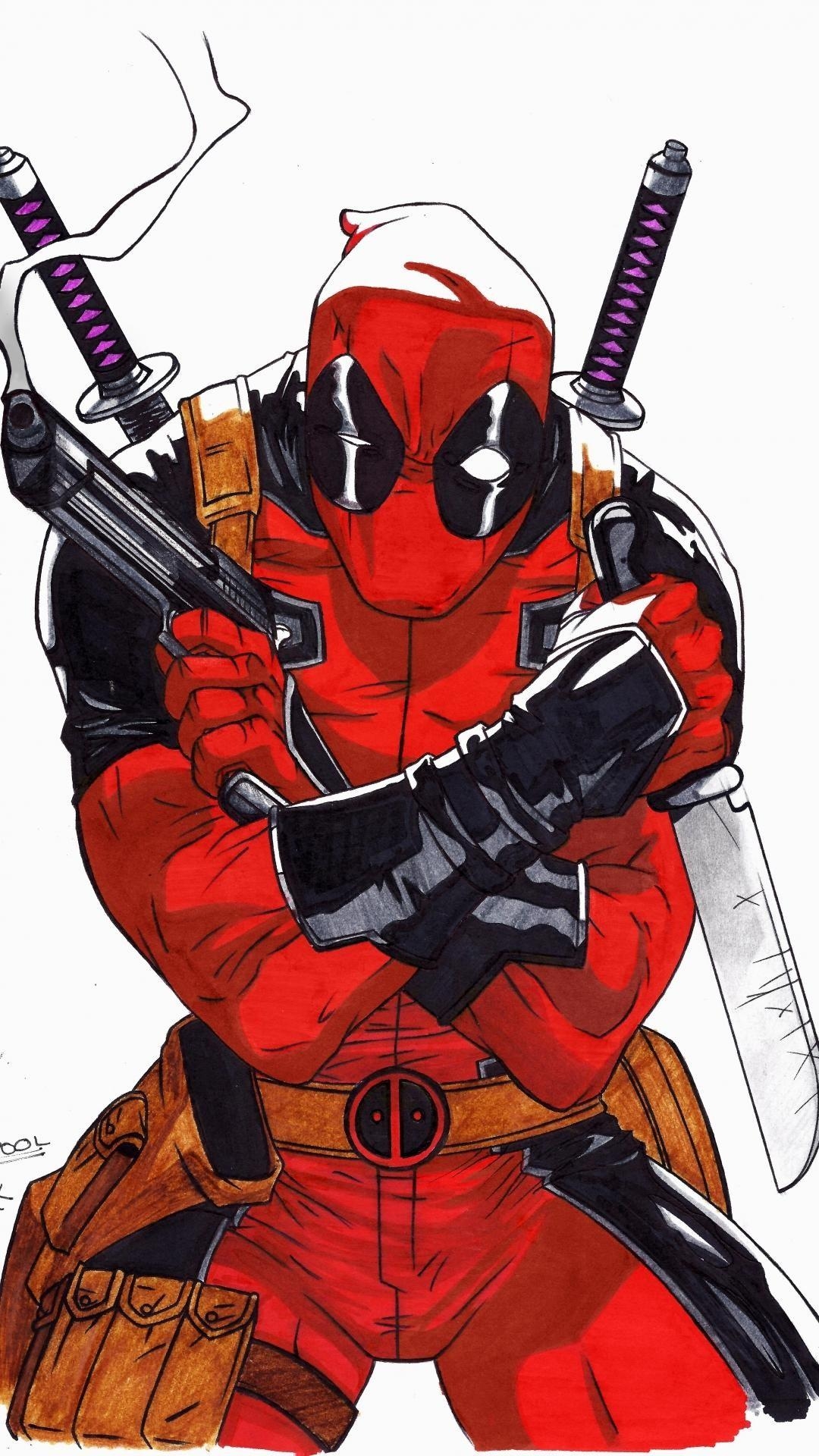 1080x1920 Deadpool iPhone Wallpaper HD, Phone