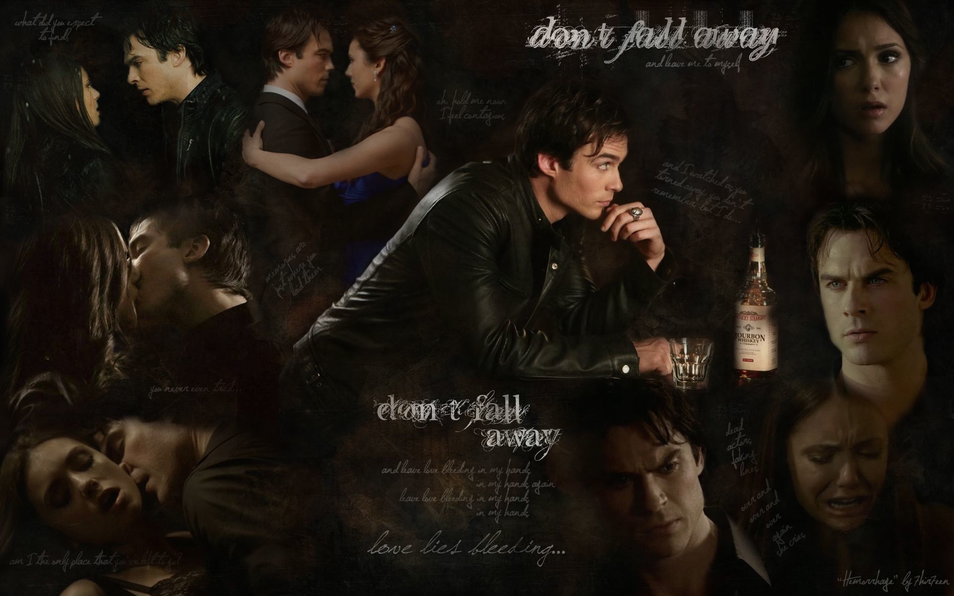 1920x1200 Vampire Diaries Wallpaper Damon and Elena, Desktop