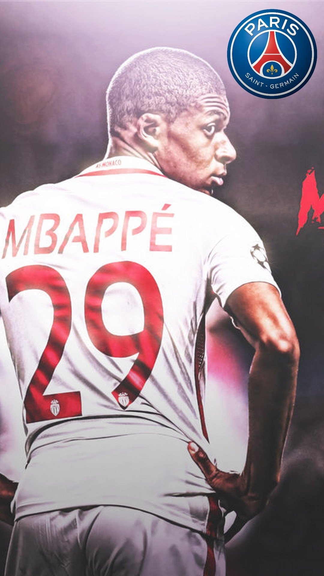 1080x1920 Wallpaper PSG Kylian Mbappe iPhone Football Wallpaper, Phone