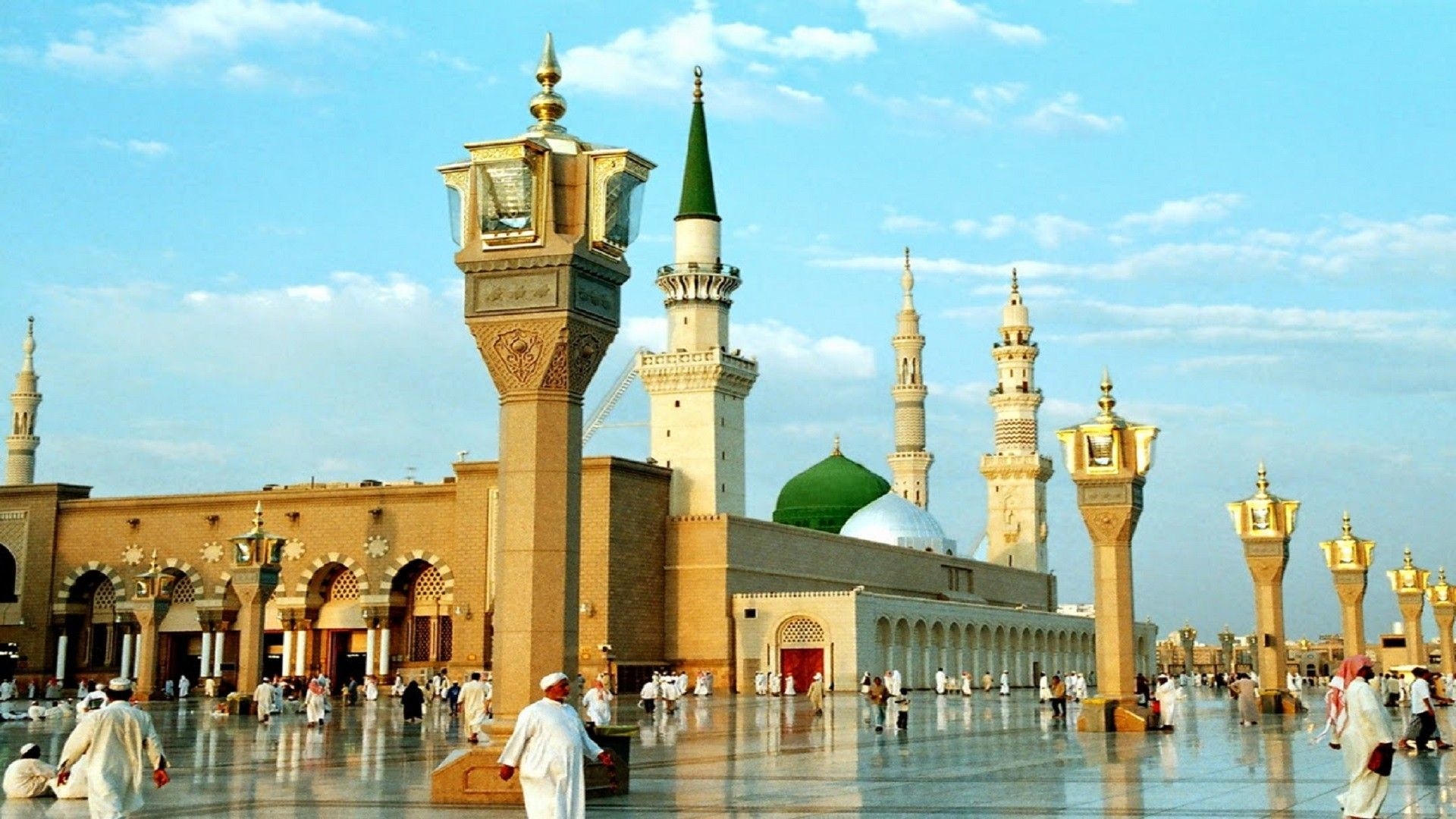 1920x1080 Madina HD Wallpaper. View wallpaper, Madina, Islamic architecture, Desktop