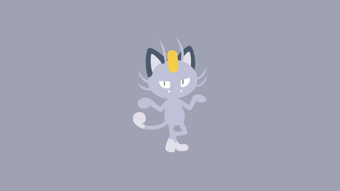 1200x670 Minimalistic Wallpaper: Alolan Meowth (.1), Desktop