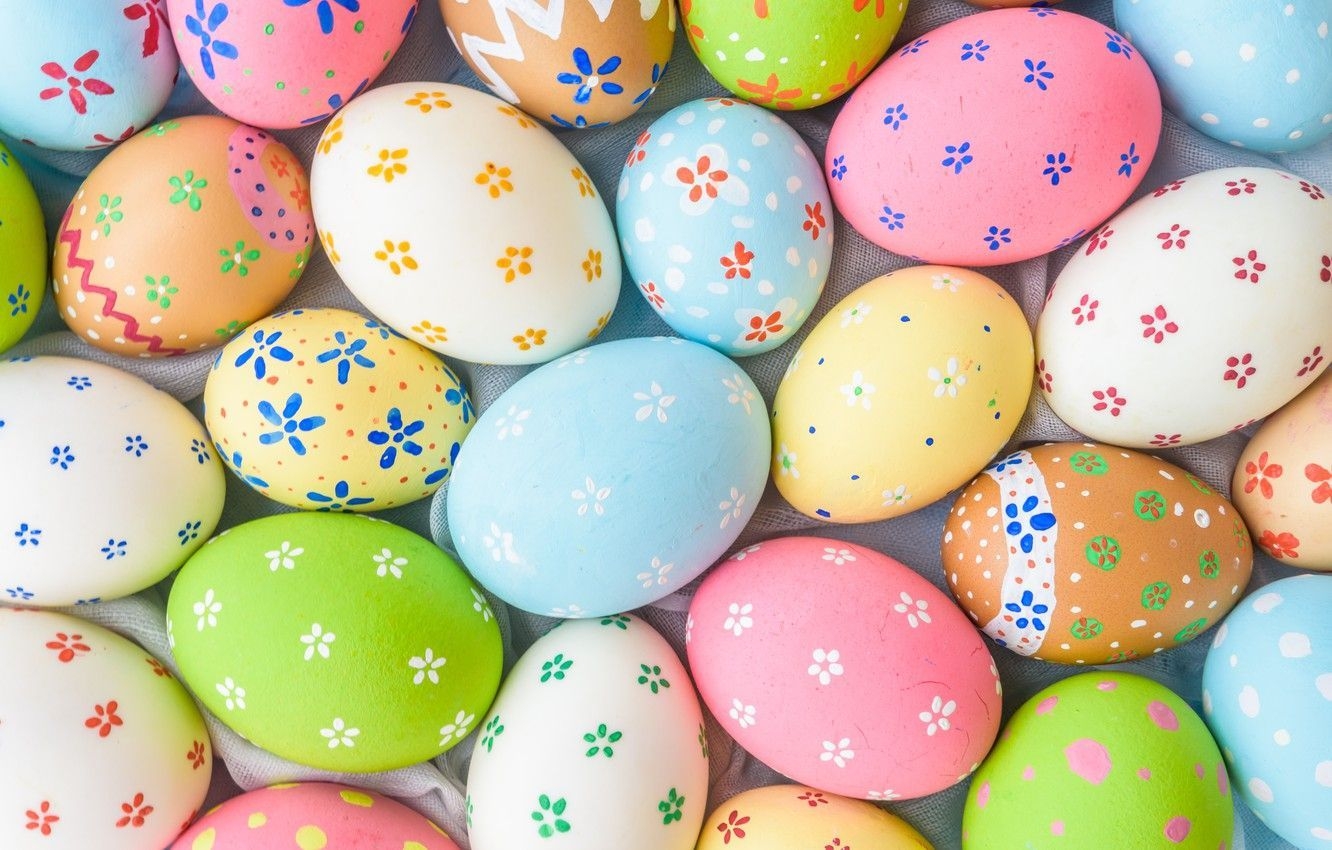 1340x850 Pastel Easter Egg Wallpaper Free Pastel Easter Egg Background, Desktop