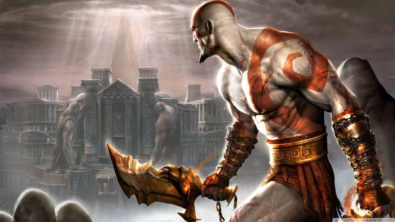 1370x770 God Of War Wallpaper, Desktop