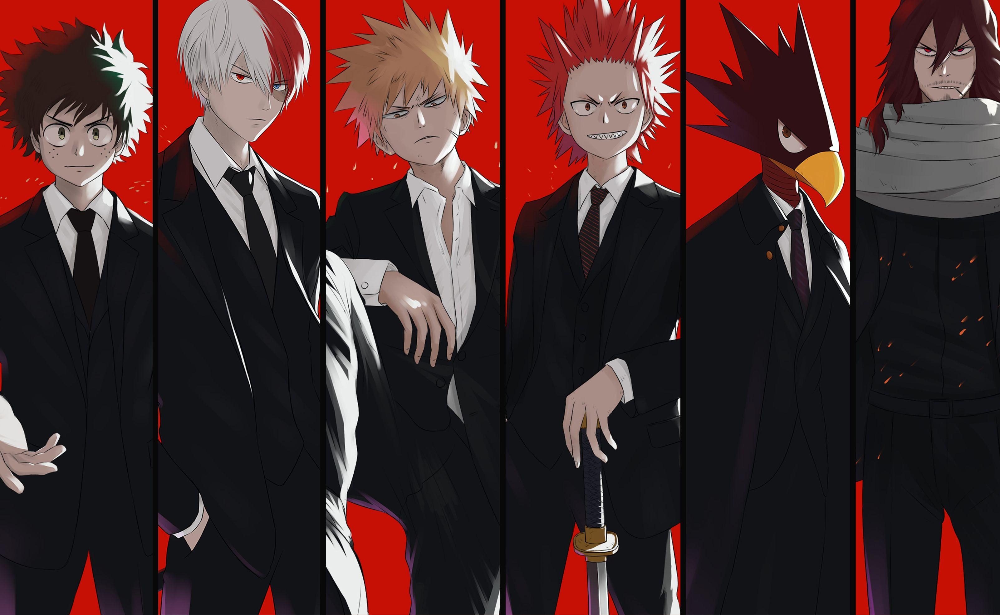 3210x1980 Eijiro Kirishima Katsuki Bakugou Shouta Aizawa Izuku Midoriya Shoto, Desktop