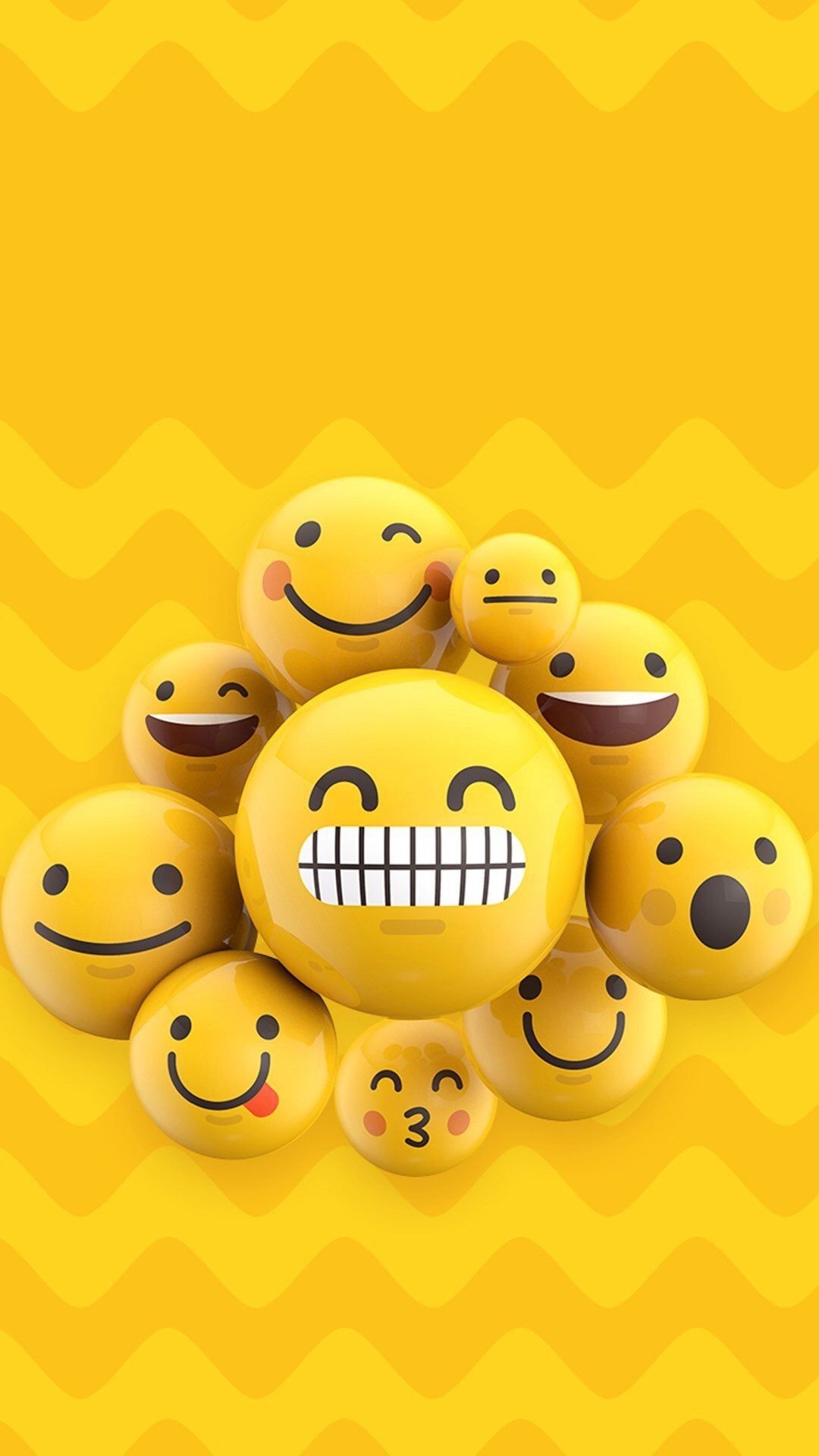 1080x1920 Smiley Face Wallpaper, Phone