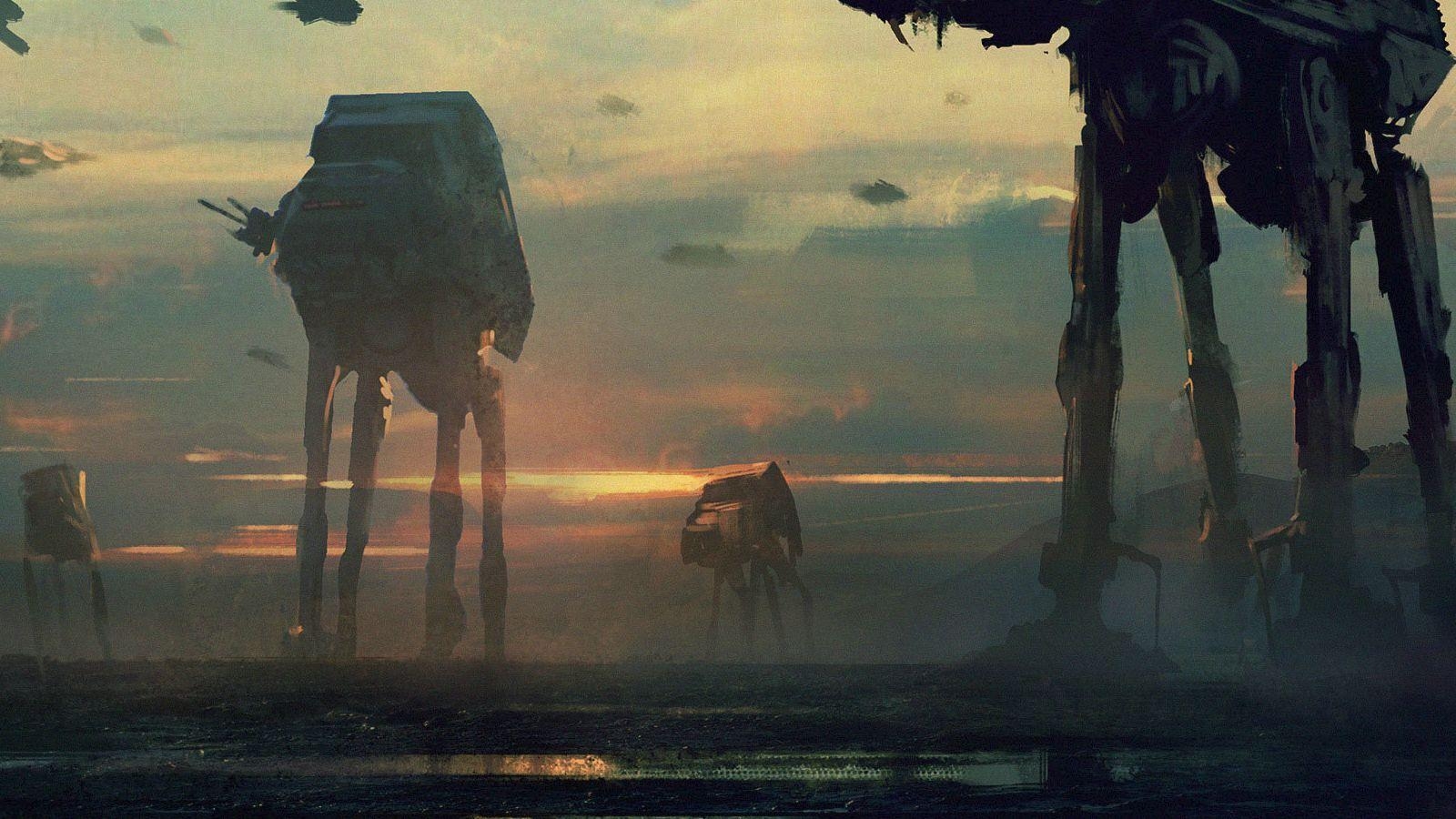 1600x900 AT AT Walker Star Wars Gritty Concept [], Desktop