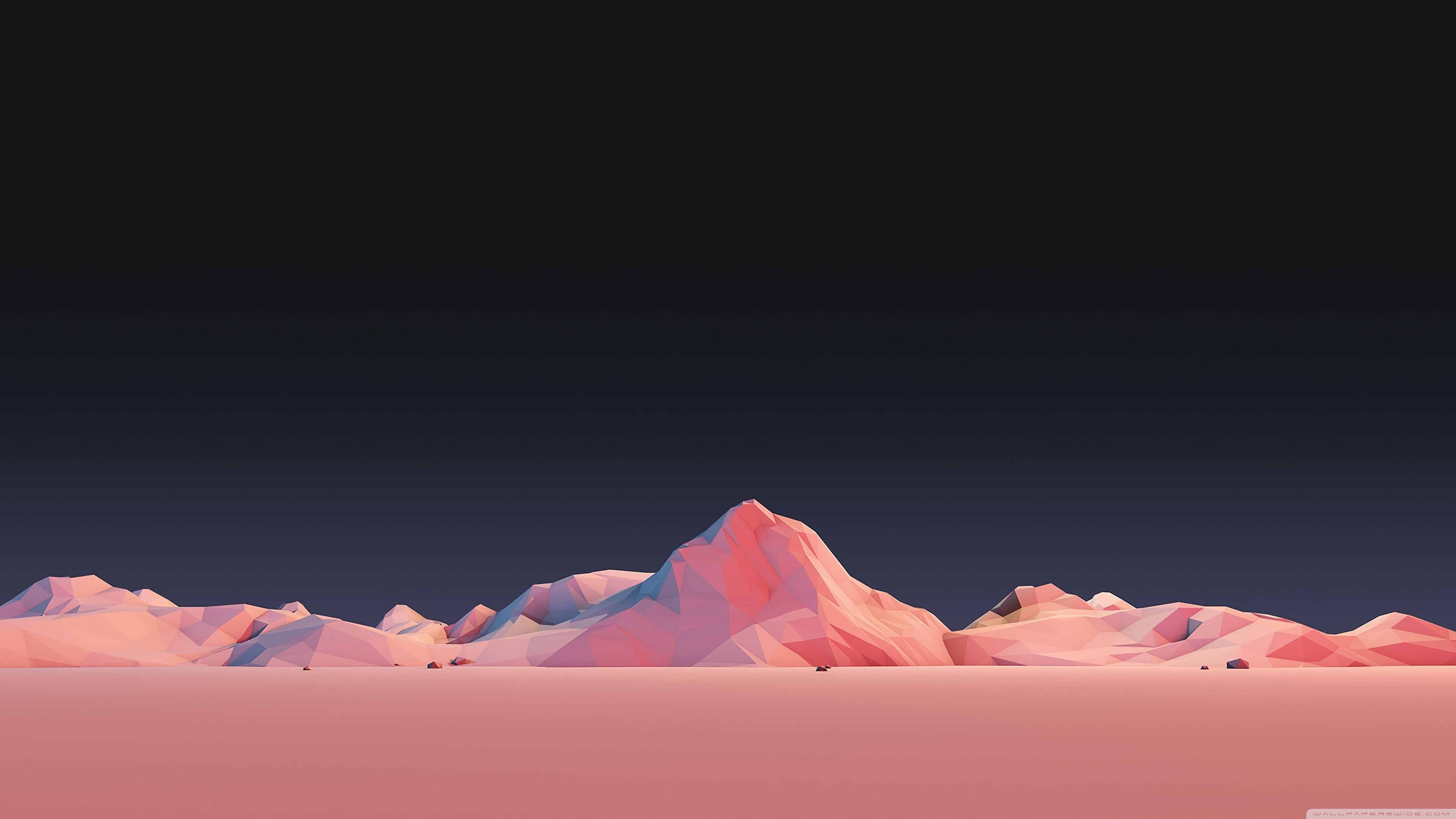 3840x2160 Low Poly Simple Mountain Landscape Ultra HD Desktop Background Wallpaper for: Widescreen & UltraWide Desktop & Laptop, Multi Display, Dual & Triple Monitor, Tablet, Desktop