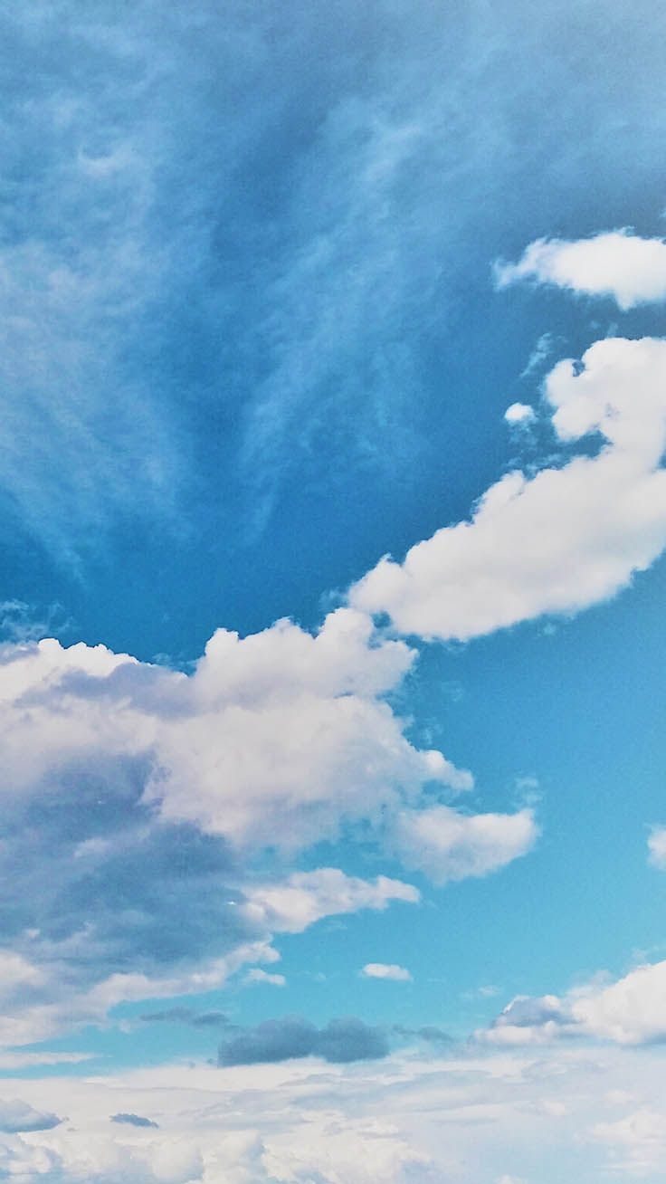 740x1310 Blue Aesthetic Cloud Wallpaper, Phone