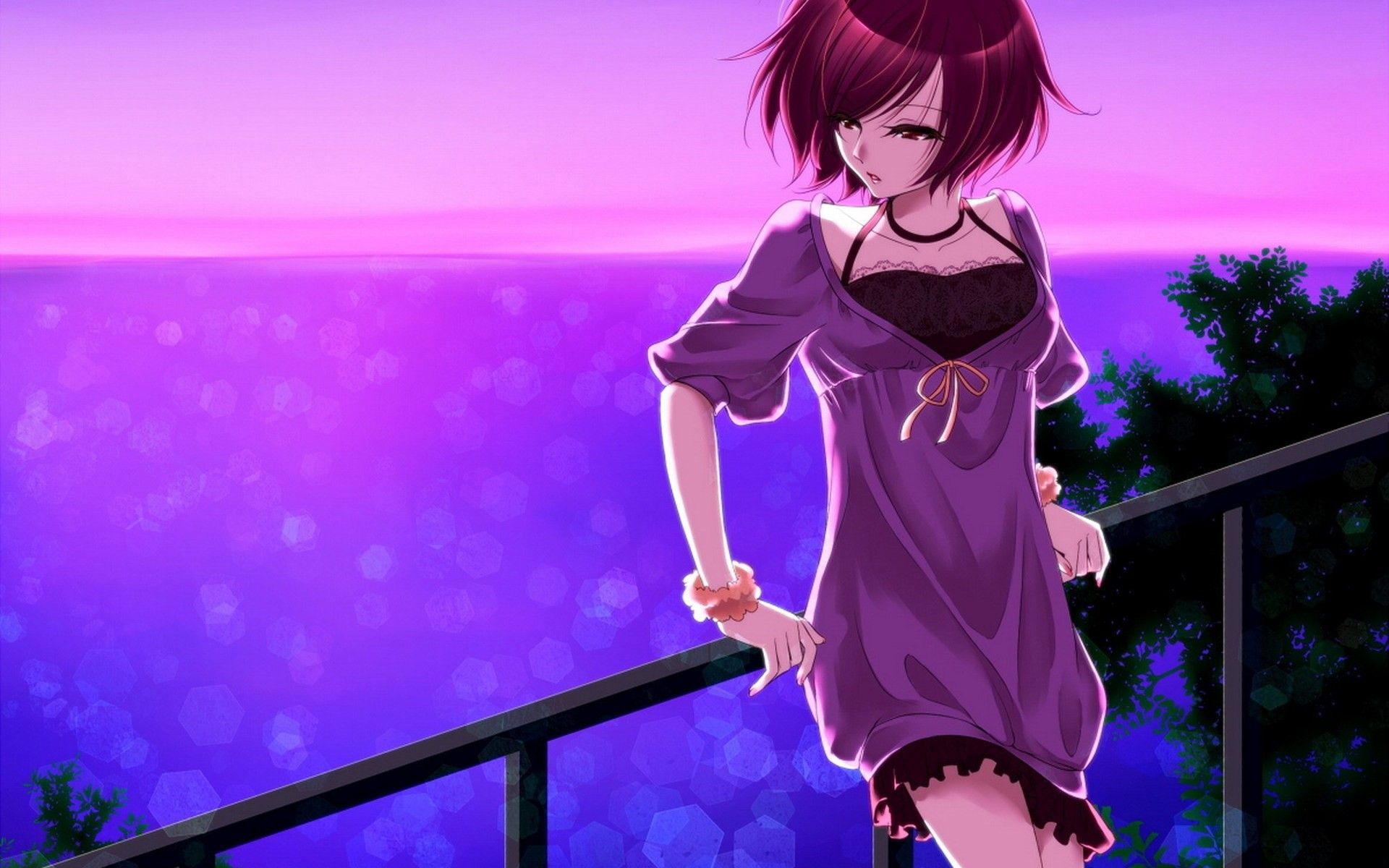 1920x1200 short hair, Vocaloid, anime girls, Meiko wallpaper, Desktop