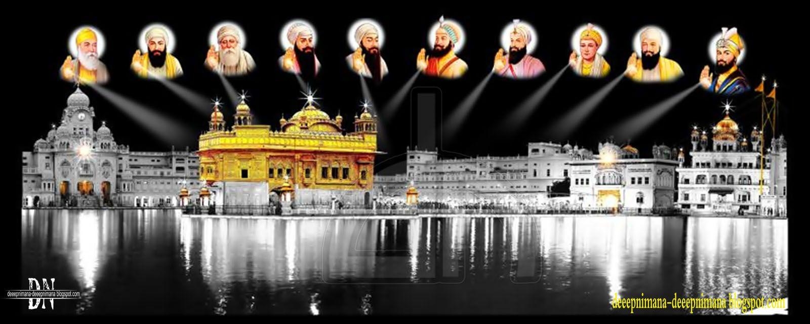 1600x640 High Definition Ten Gurus Wallpaper Widescreen Background, Dual Screen