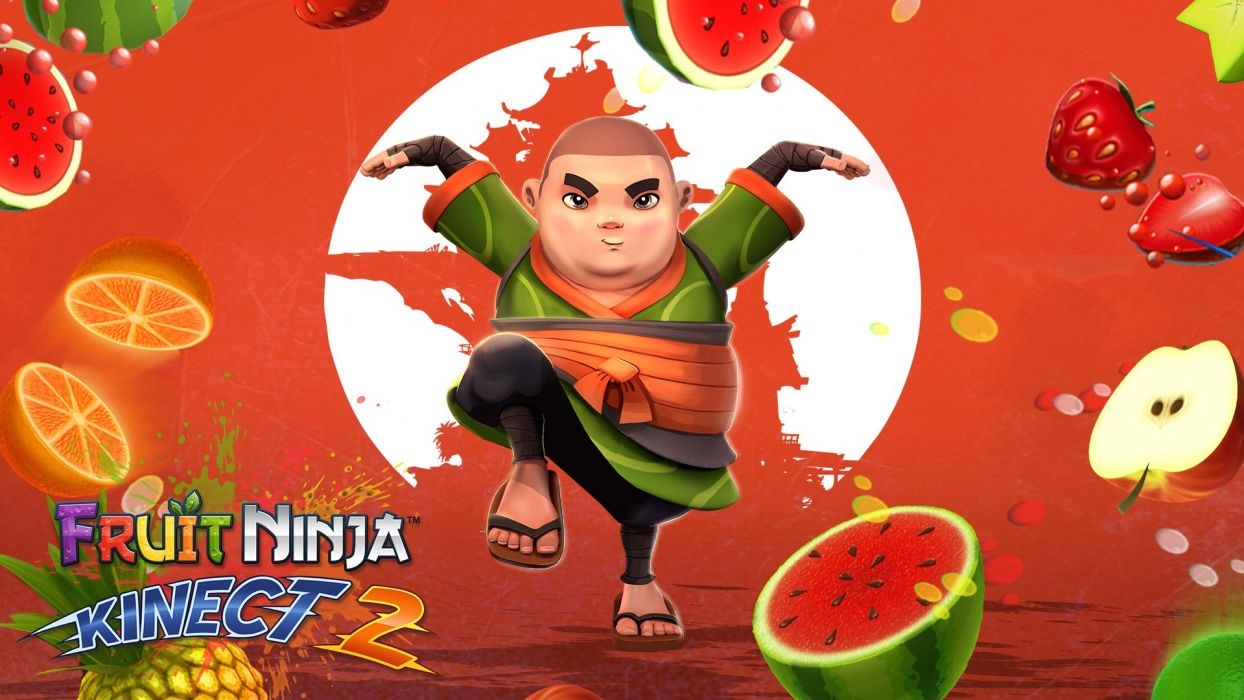 1250x700 FRUIT NINJA KINECT xbox microsoft adventure 1fnk action warrior poster wallpaperx1080, Desktop