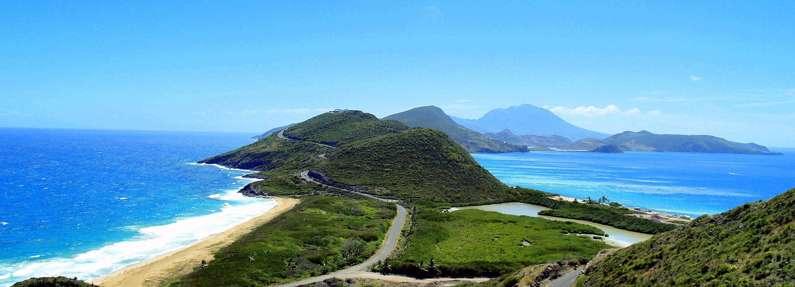 2560x930 Yacht charters in St Kitts and Nevis in the Leeward Islands, Dual Screen