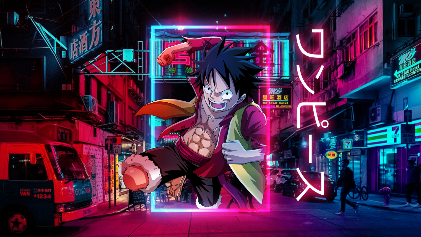 1600x900 Wallpaper, anime boys, neon, screen shot 1920x1080, Desktop