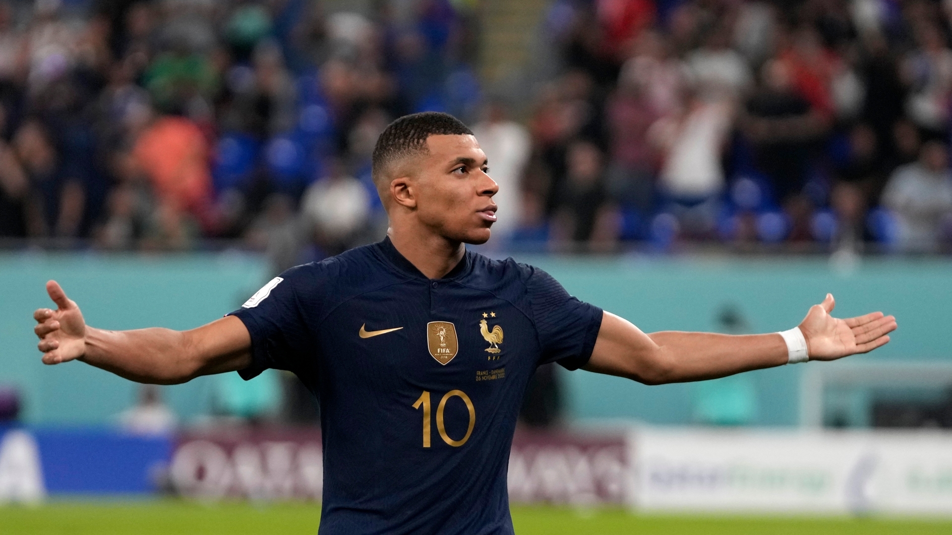 1920x1080 Photos: Mbappe scores twice as France overcome Denmark. In Picture News, Desktop