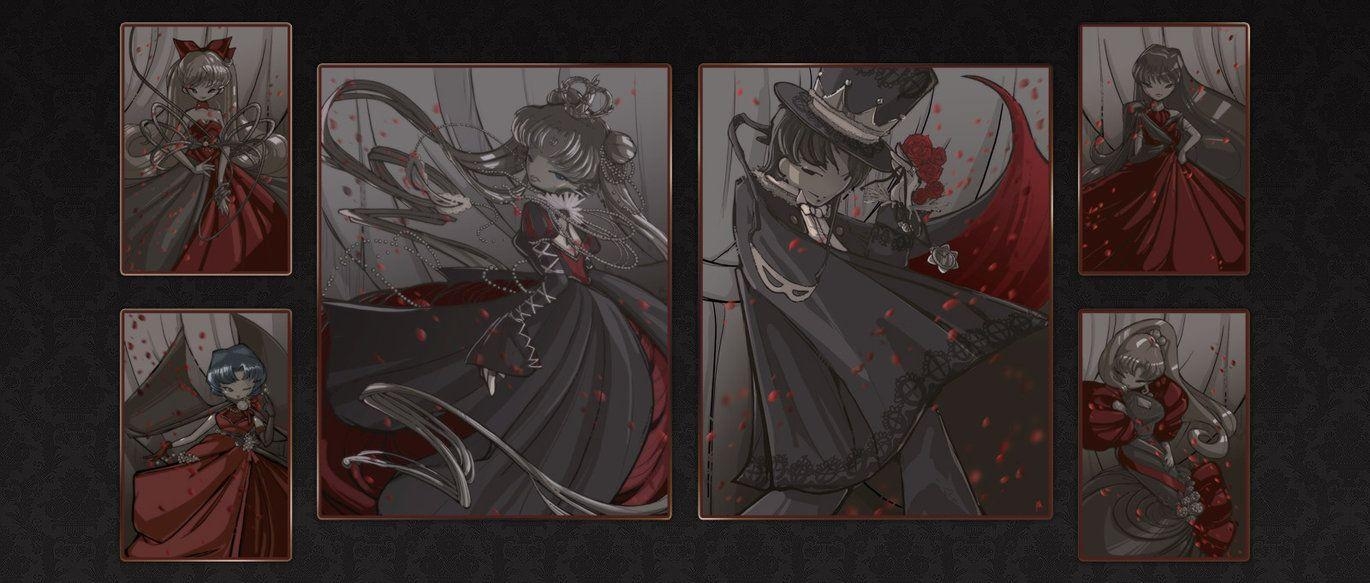 1370x590 Sailormoon Tuxedo Mask:Dark By The Crazy Spork, Dual Screen