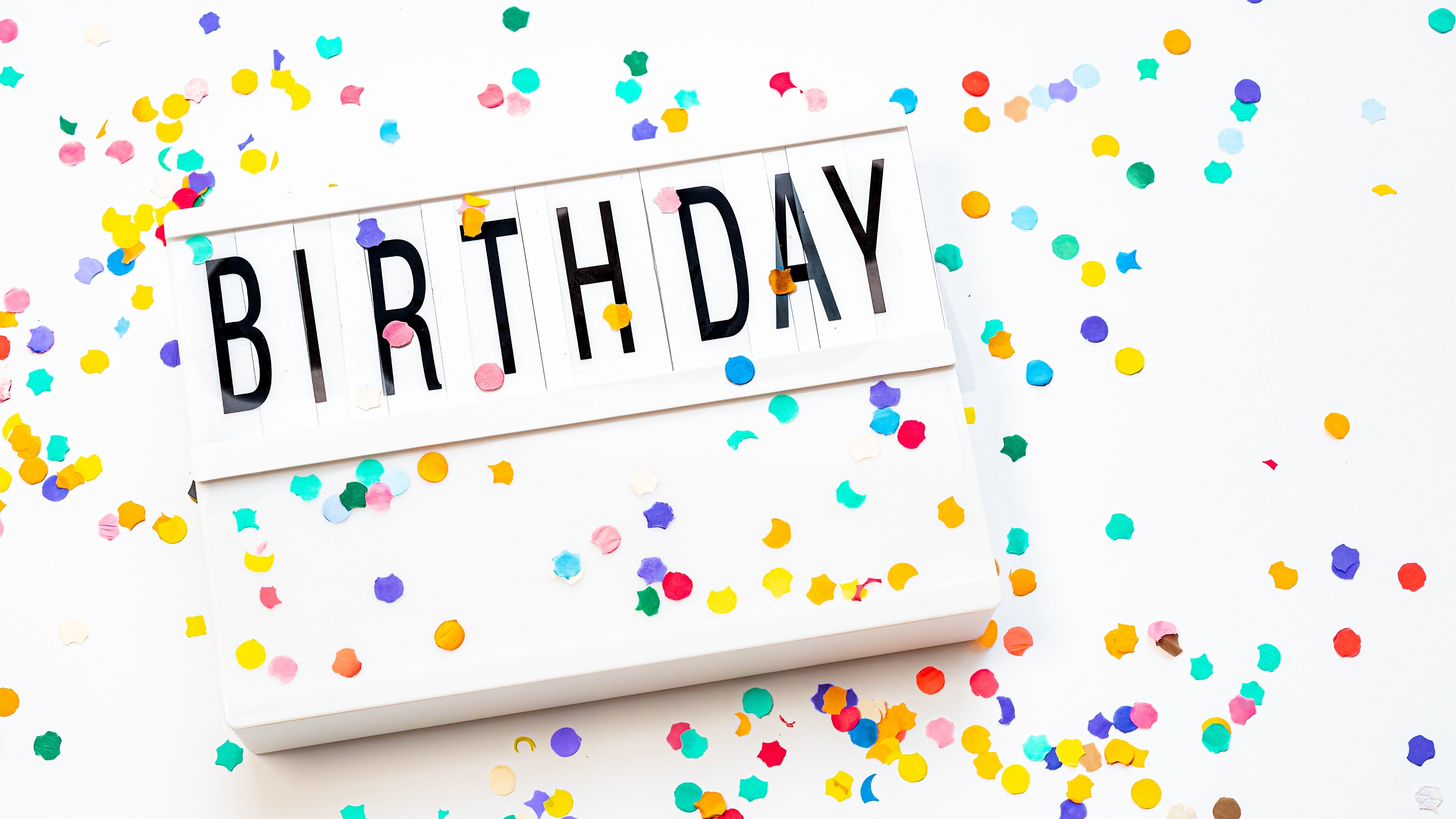3840x2160 Birthday Wallpaper 4K, Colorful, Artistic, Creative, Desktop