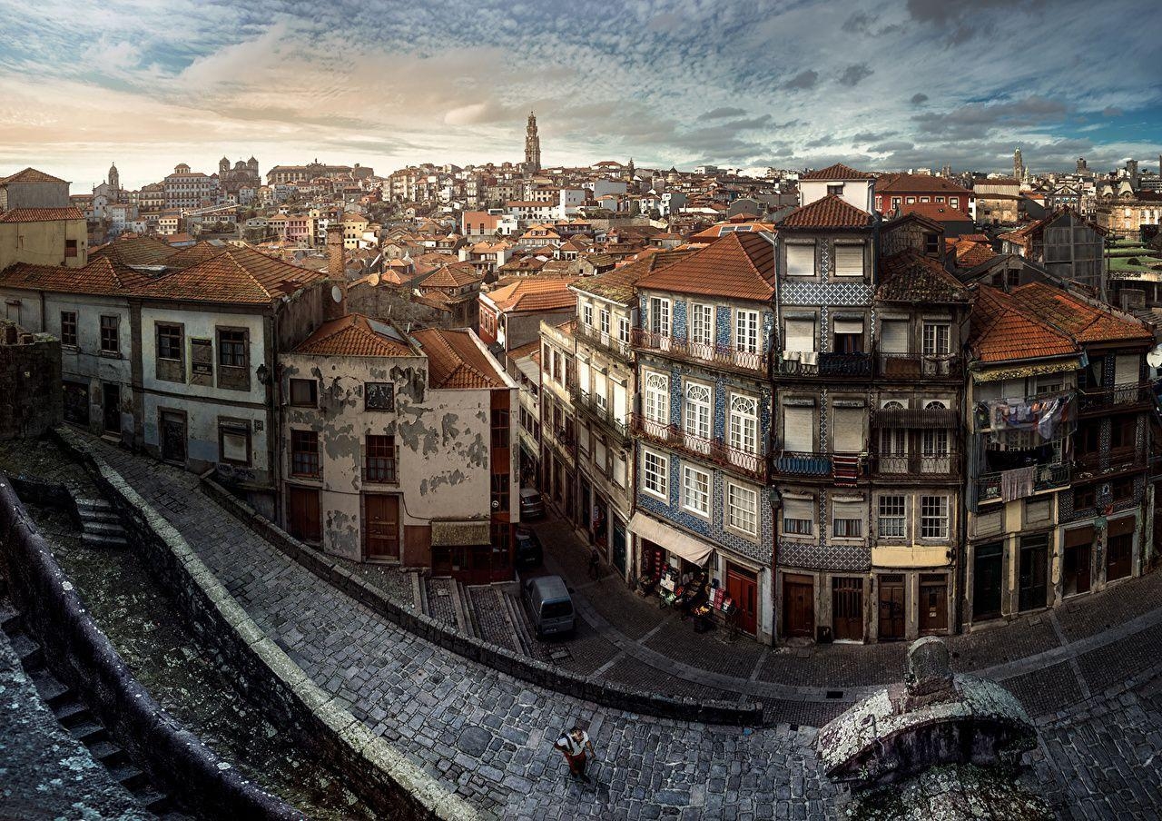 1280x910 Image Oporto Portugal Street Cities Houses, Desktop