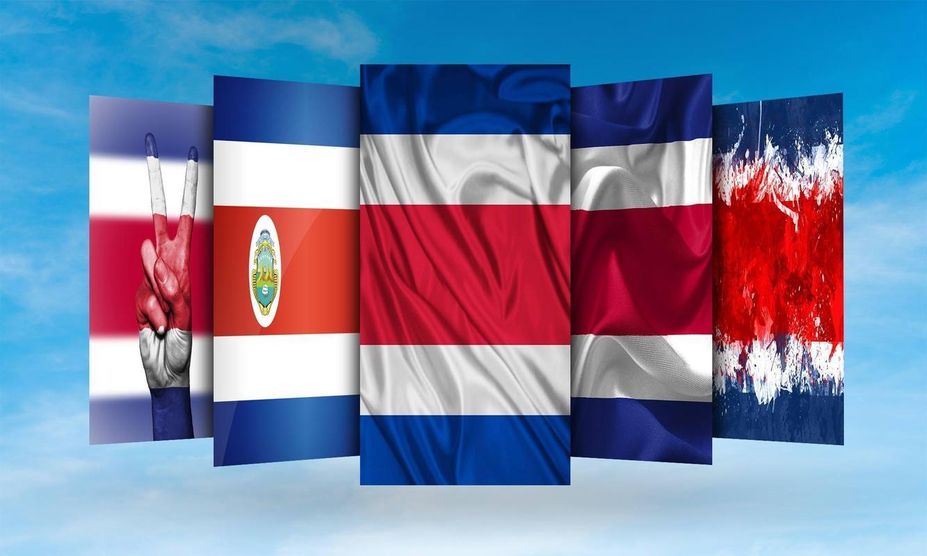 1340x800 Costa Rica Flag Wallpaper for Android, Desktop