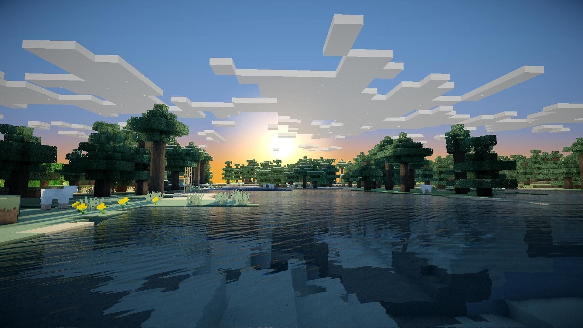 1920x1080 Minecraft Wallpaper Shaders HD USB b, Desktop